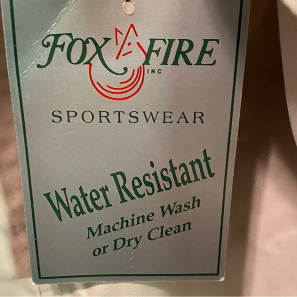 Fox Fire SportsWear Jacket Mens 2XT Tall Water Resistant Full Zip‎ Pockets New